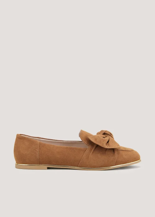 Tan Bow Loafer - Size 3 Image 1
