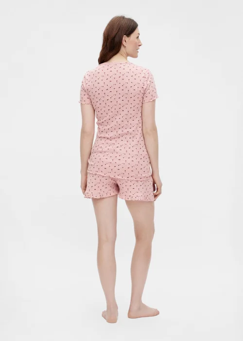 Mamalicious Maternity Pink Floral Short Pyjama Set - S - UK 8 Image 2