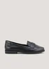 Black Wide Fit Loafers - Size 3 Image 1