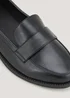 Black Wide Fit Loafers - Size 3 Image 2