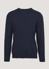 Navy Soft Touch Crew Neck Jumper - Small Image 5