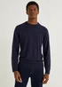 Navy Soft Touch Crew Neck Jumper - Small Image 1