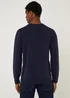 Navy Soft Touch Crew Neck Jumper - Small Image 2