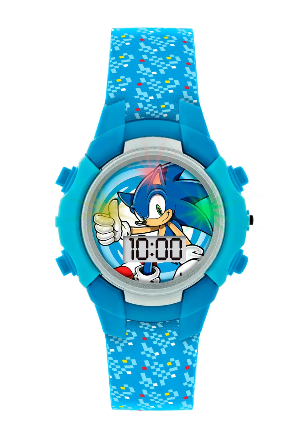 Kids Blue Sonic the Hedgehog Flashing Watch (One Size) - One Size Image 3