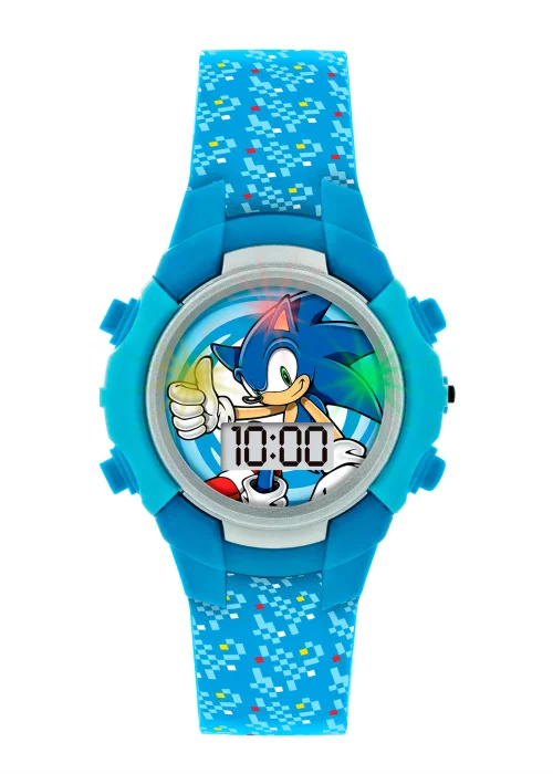 Kids Blue Sonic the Hedgehog Flashing Watch (One Size) - One Size Image 3
