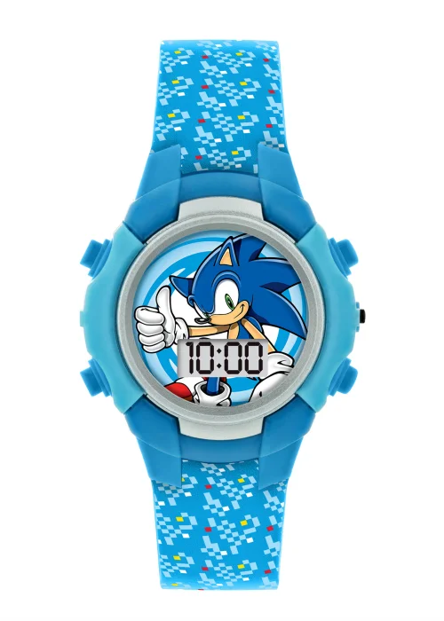 Kids Blue Sonic the Hedgehog Flashing Watch (One Size) - One Size Image 1