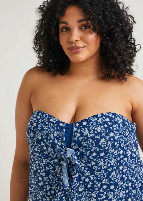Papaya Curve Navy Tie Front Swim Dress - 22 Image 2
