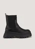 Black Platform Chelsea Boots - Size 3 Image 1