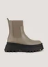 Cream Platform Chelsea Boots - Size 3 Image 1