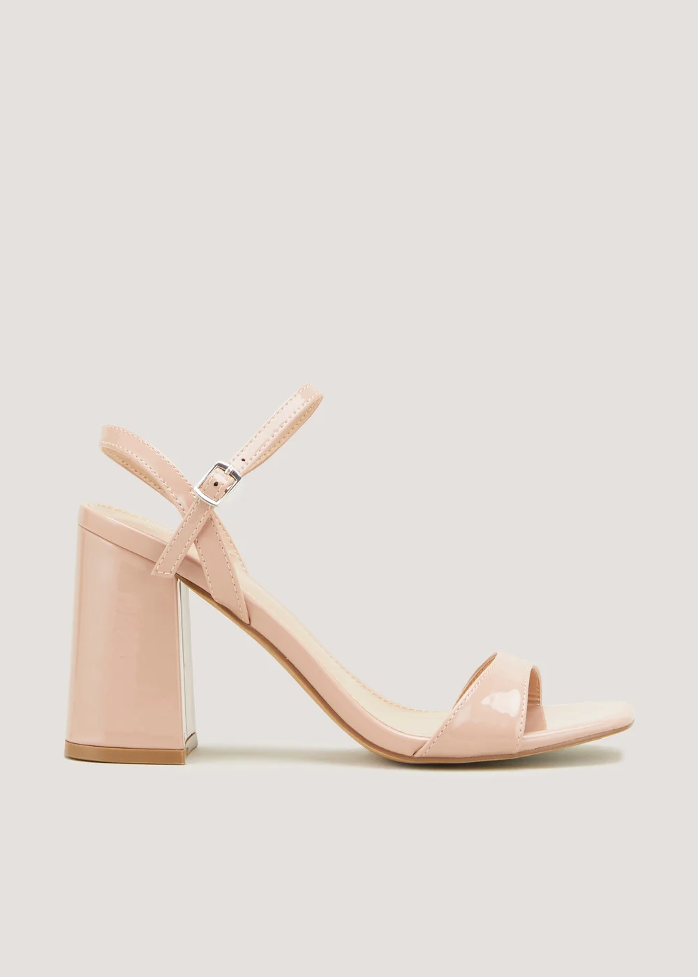 Nude Block Heels - Size 3 Image 1
