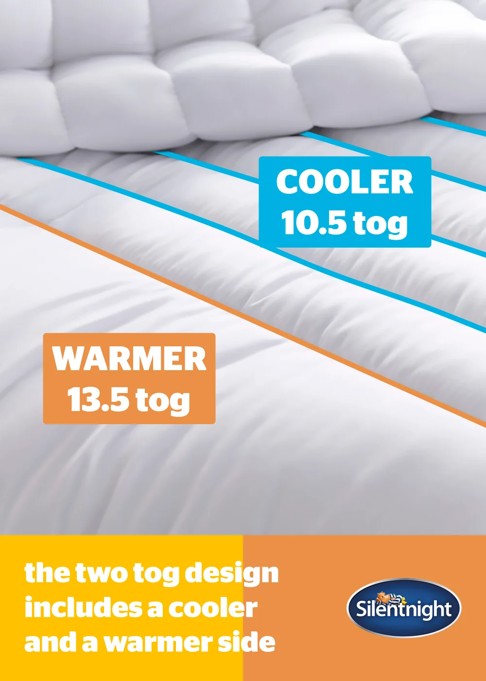 Silentnight Yours & Mine Dual Tog Duvet - King Image 2