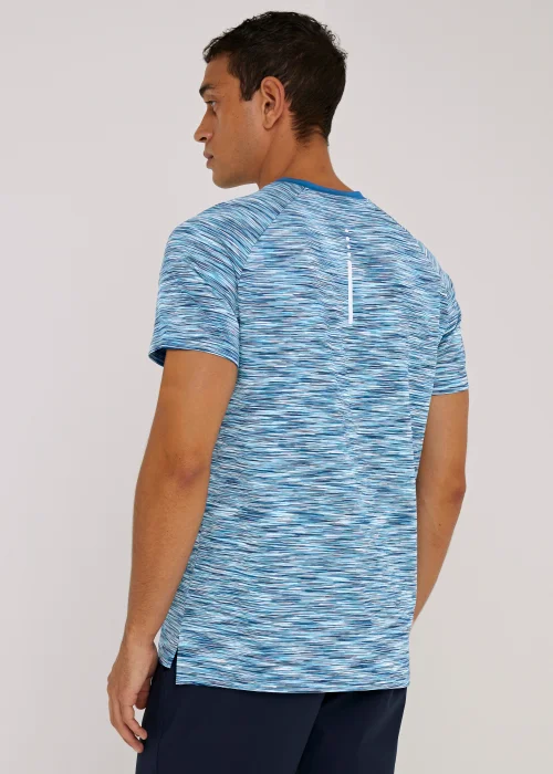 Souluxe Cobalt Blue Space Dye Sports T-Shirt - Small Image 5