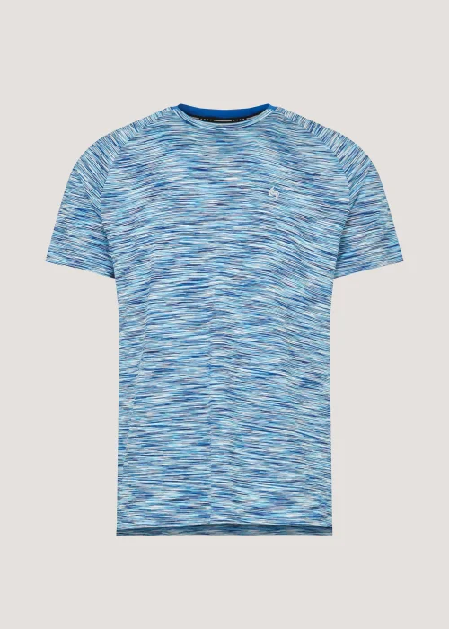 Souluxe Cobalt Blue Space Dye Sports T-Shirt - Small Image 3