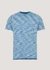 Souluxe Cobalt Blue Space Dye Sports T-Shirt - Small Image 3