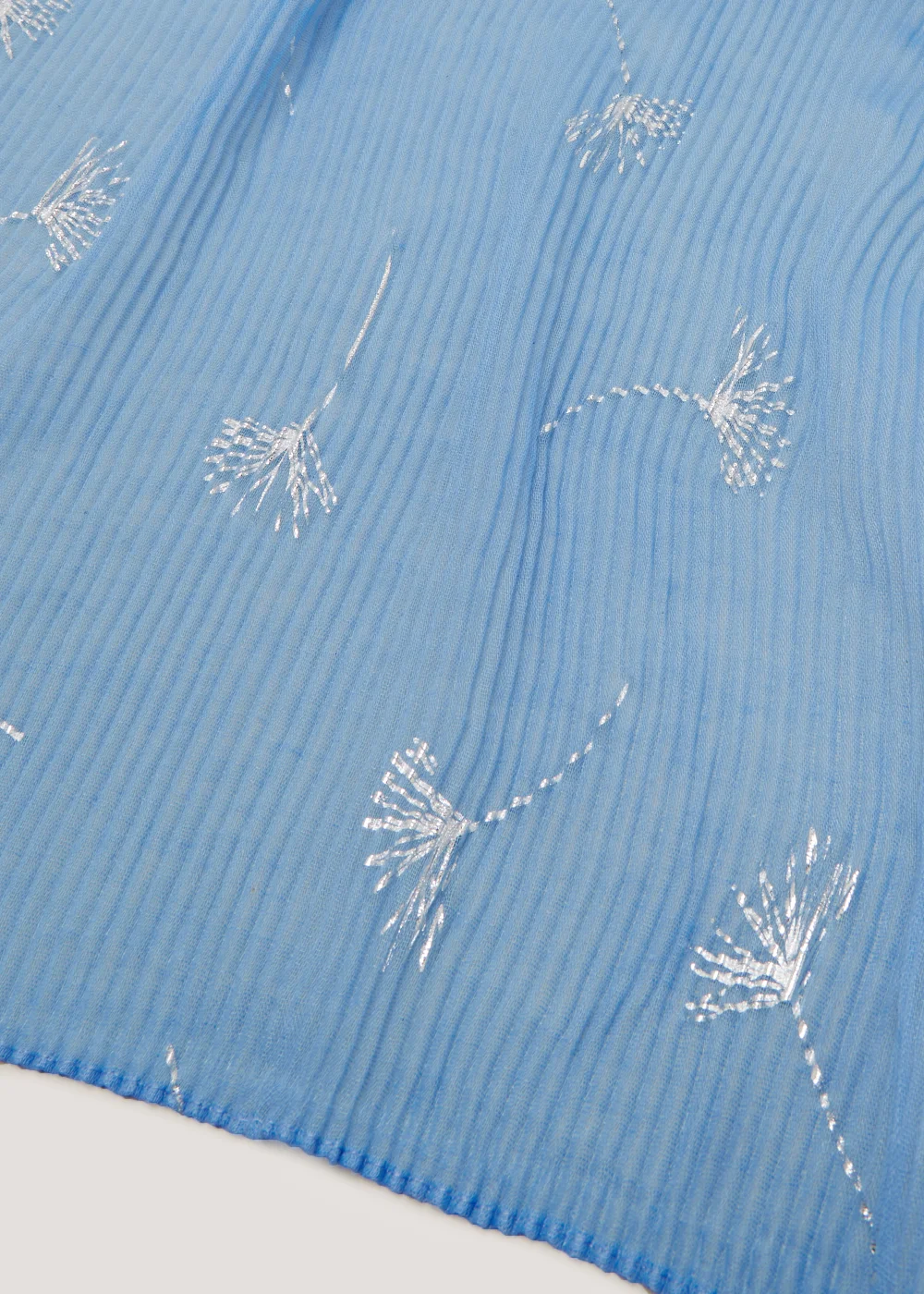 Blue Dandelion Crinkle Scarf - One Size Image 2