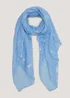Blue Dandelion Crinkle Scarf - One Size Image 1