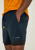 Souluxe Navy 2 in 1 Sports Shorts - S Image 5