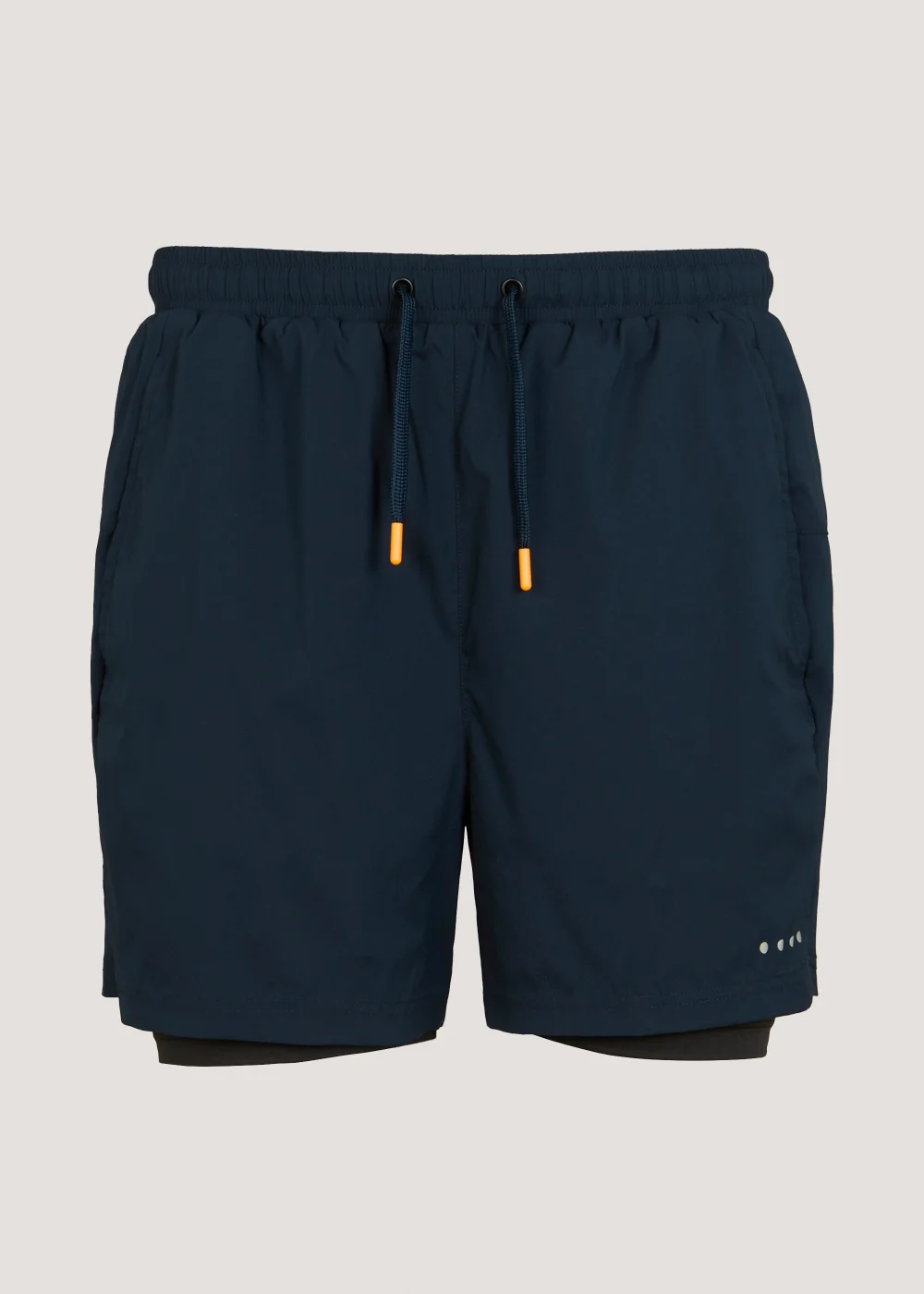 Souluxe Navy 2 in 1 Sports Shorts - S Image 4