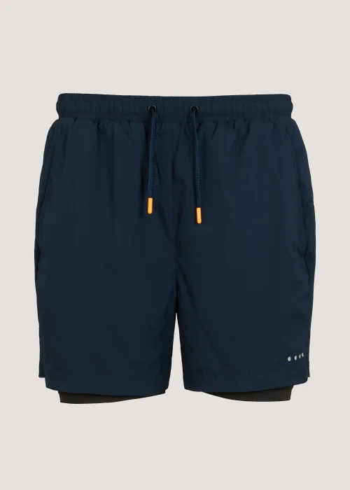 Souluxe Navy 2 in 1 Sports Shorts - S Image 4
