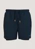 Souluxe Navy 2 in 1 Sports Shorts - S Image 4