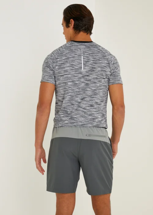 Souluxe Grey Panel Woven Sports Shorts - S Image 5