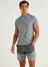 Souluxe Grey Panel Woven Sports Shorts - S Image 1