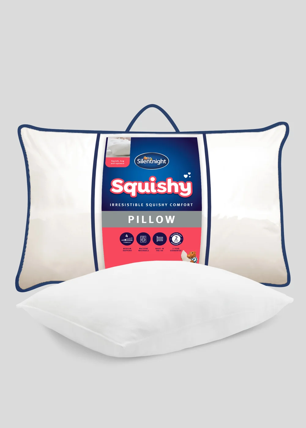 Silentnight White Squishy Pillow - One Size Image 1