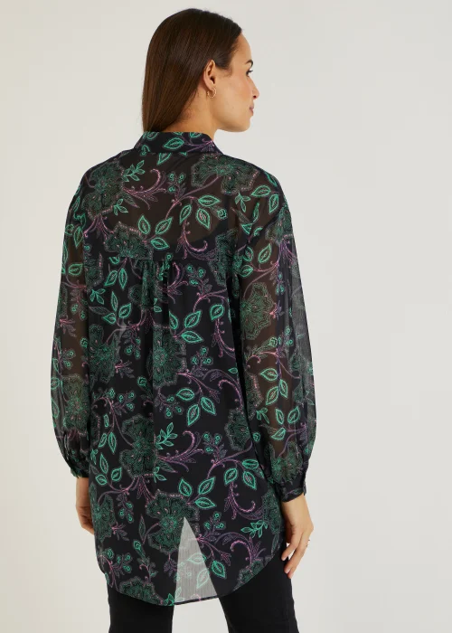 Et Vous Multicoloured Floral Print Blouse - 8 Image 3