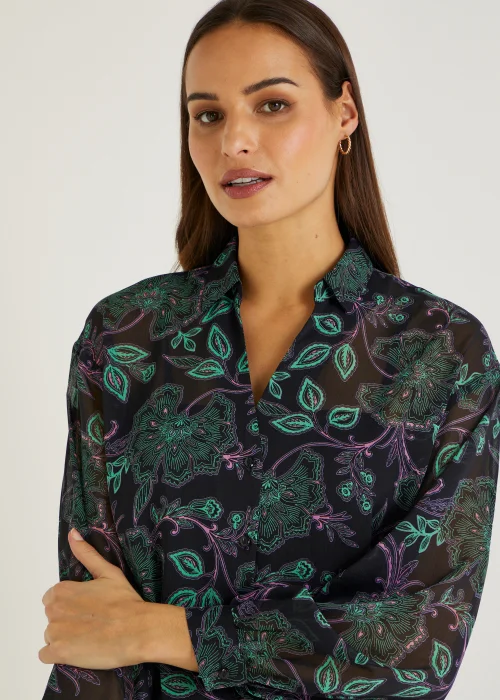 Et Vous Multicoloured Floral Print Blouse - 8 Image 5