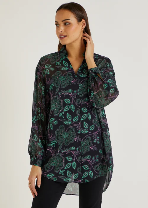 Et Vous Multicoloured Floral Print Blouse - 8 Image 1