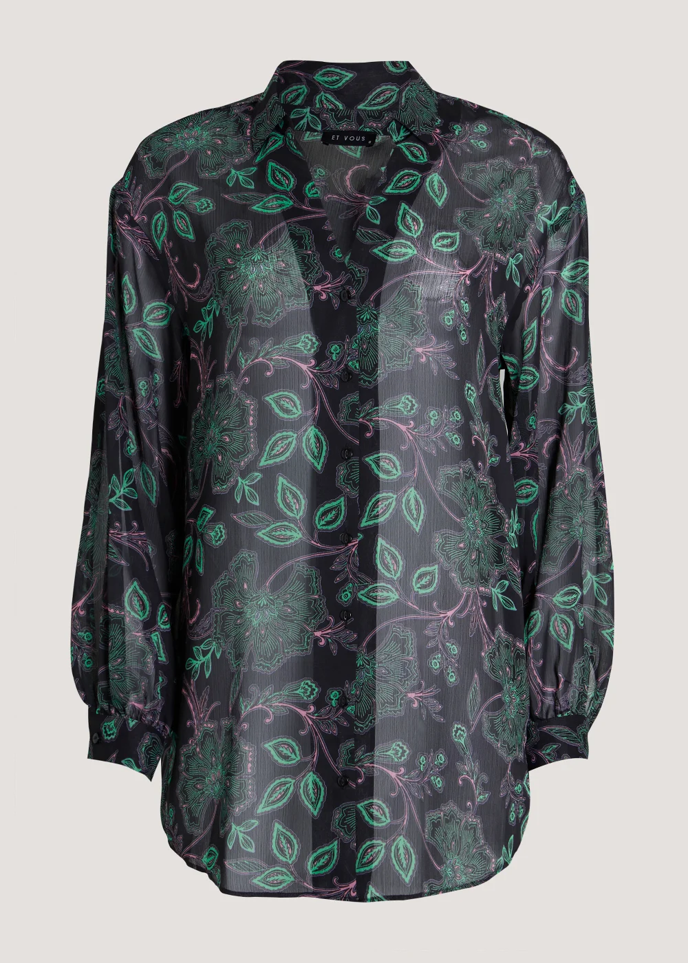 Et Vous Multicoloured Floral Print Blouse - 8 Image 4
