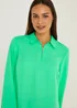 Et Vous Green Zip Blouse - Size 8 Image 2