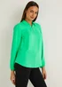 Et Vous Green Zip Blouse - Size 8 Image 1