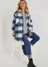 Blue Check Shacket - 8 Image 3