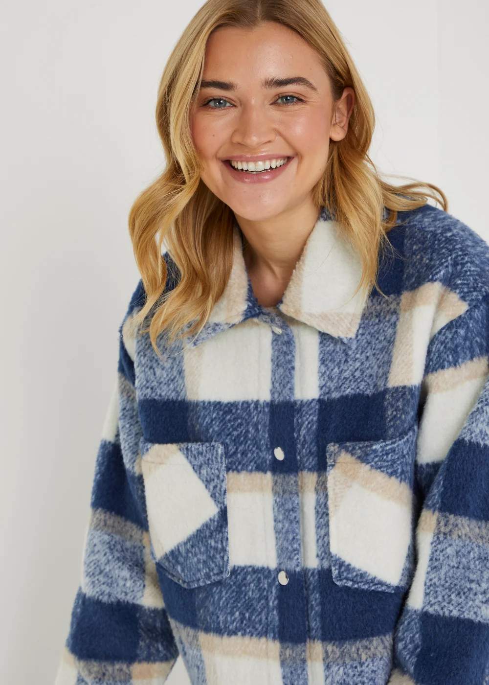 Blue Check Shacket - 8 Image 2