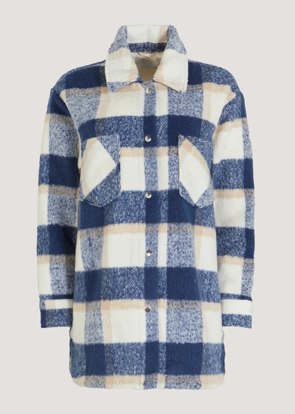 Blue Check Shacket - 8 Image 4