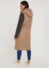Stone Long Quilted Gilet - 8 Image 4