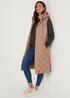 Stone Long Quilted Gilet - 8 Image 3