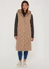 Stone Long Quilted Gilet - 8 Image 1