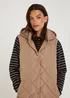 Stone Long Quilted Gilet - 8 Image 2