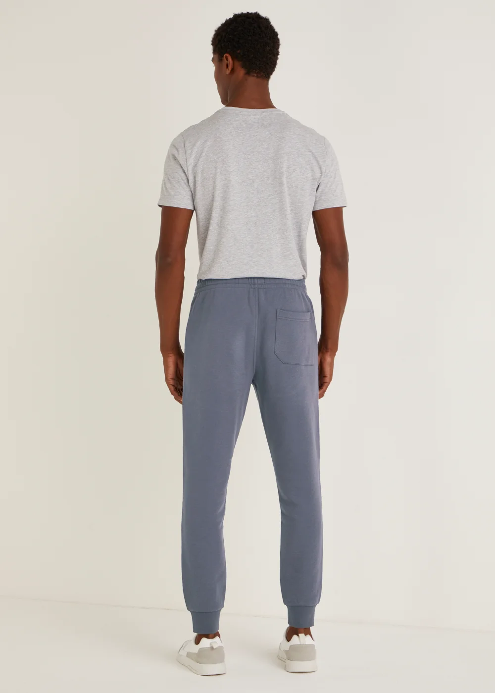 Blue Slim Fit Cuffed Joggers - Extra small Image 4