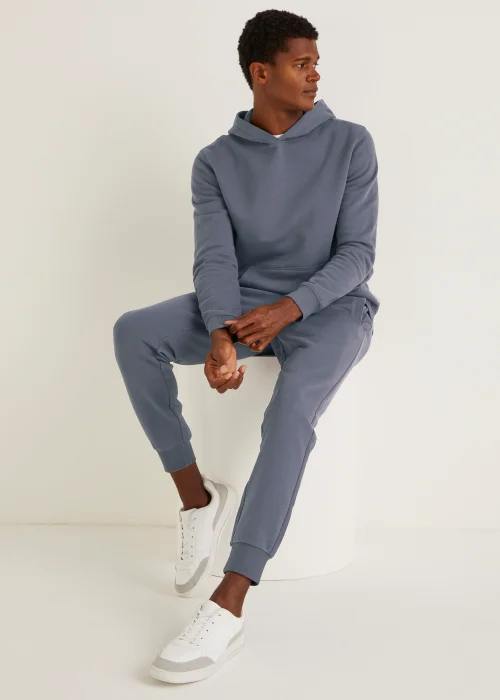 Blue Slim Fit Cuffed Joggers - Extra small Image 5