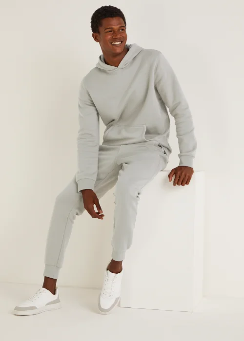 Cream Slim Fit Cuffed Joggers - Extra small Image 4
