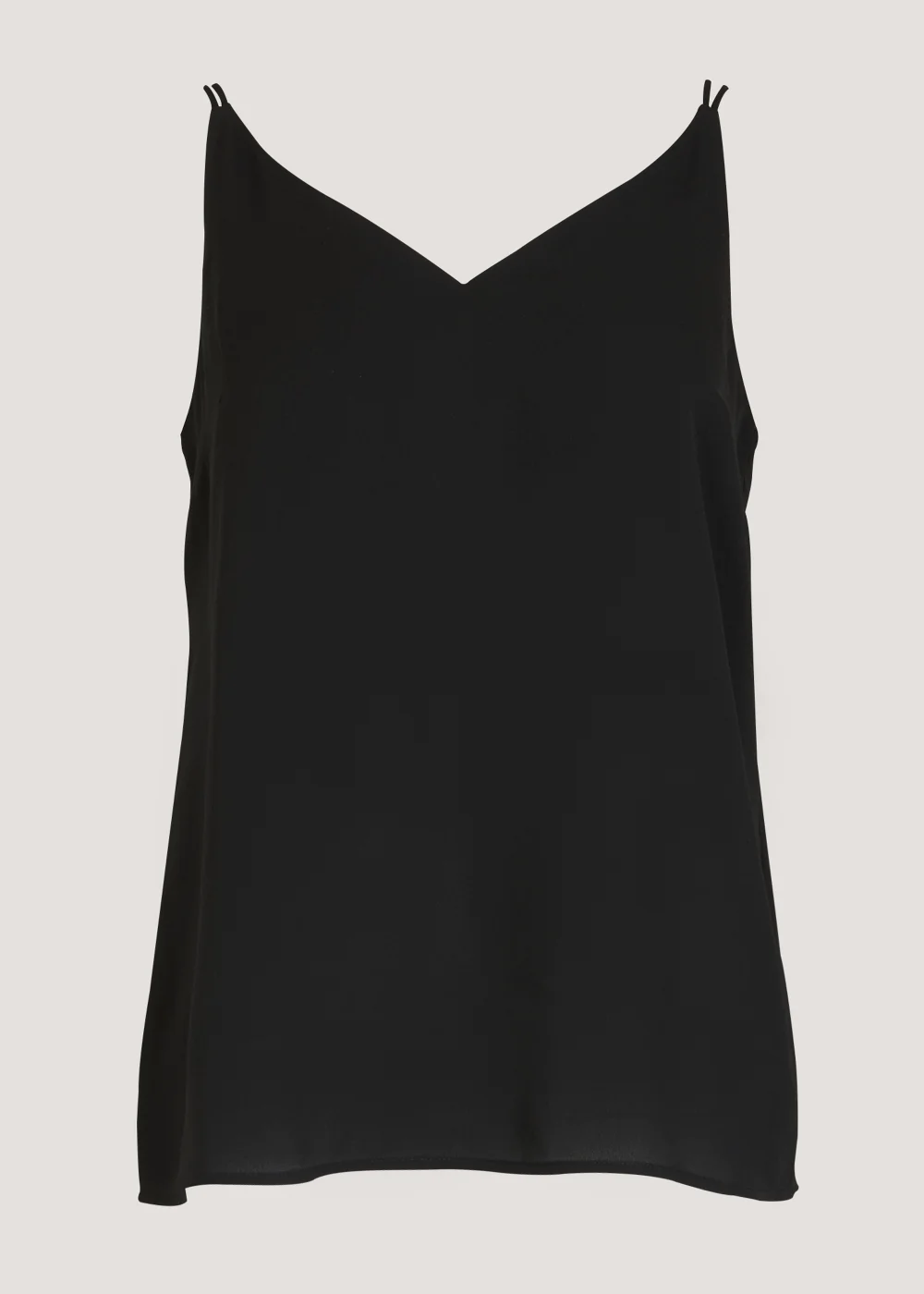 Black Essential Double Strap Cami Top - 8 Image 2