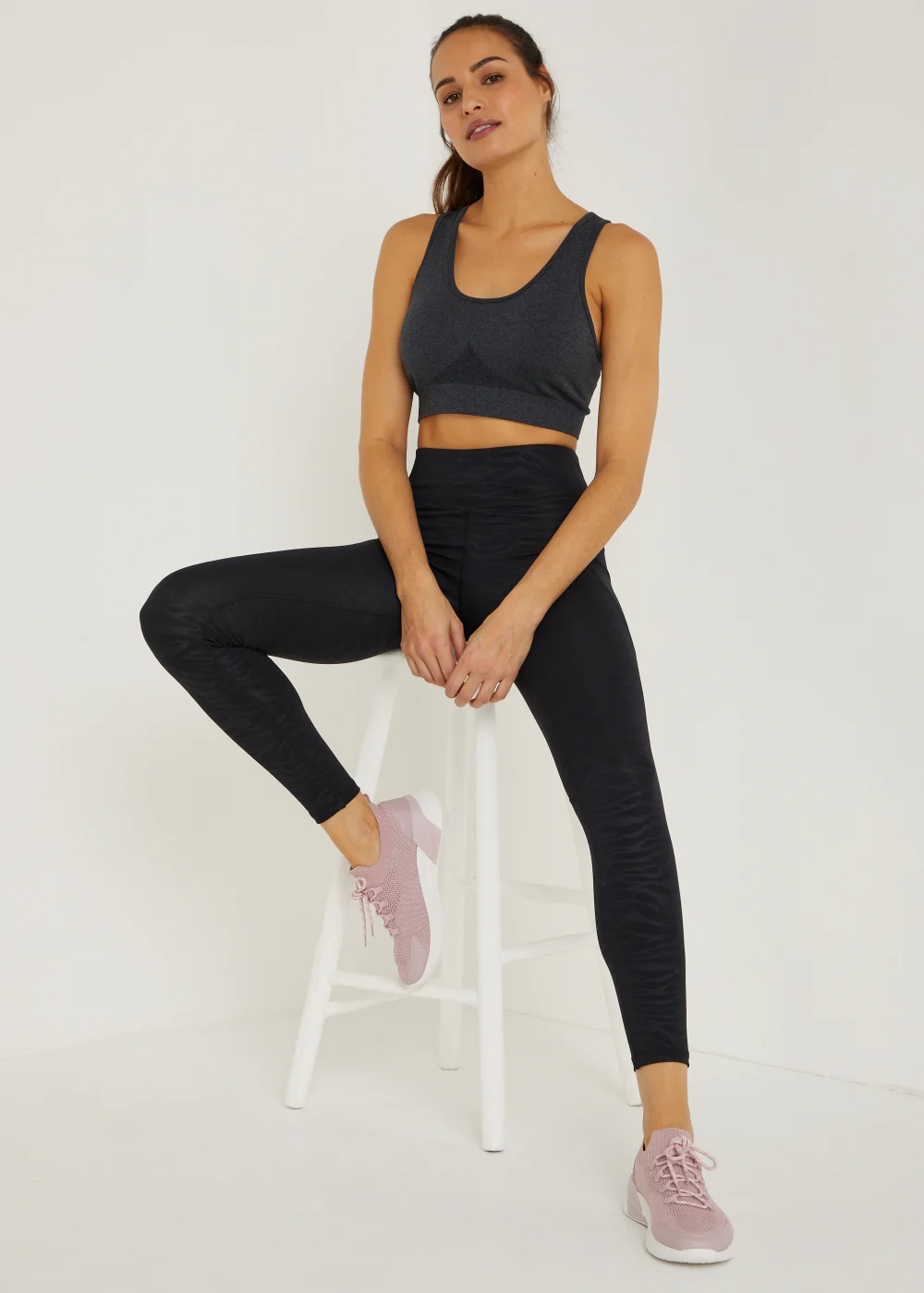 Souluxe Zebra Print Sports Leggings - 8 Image 4