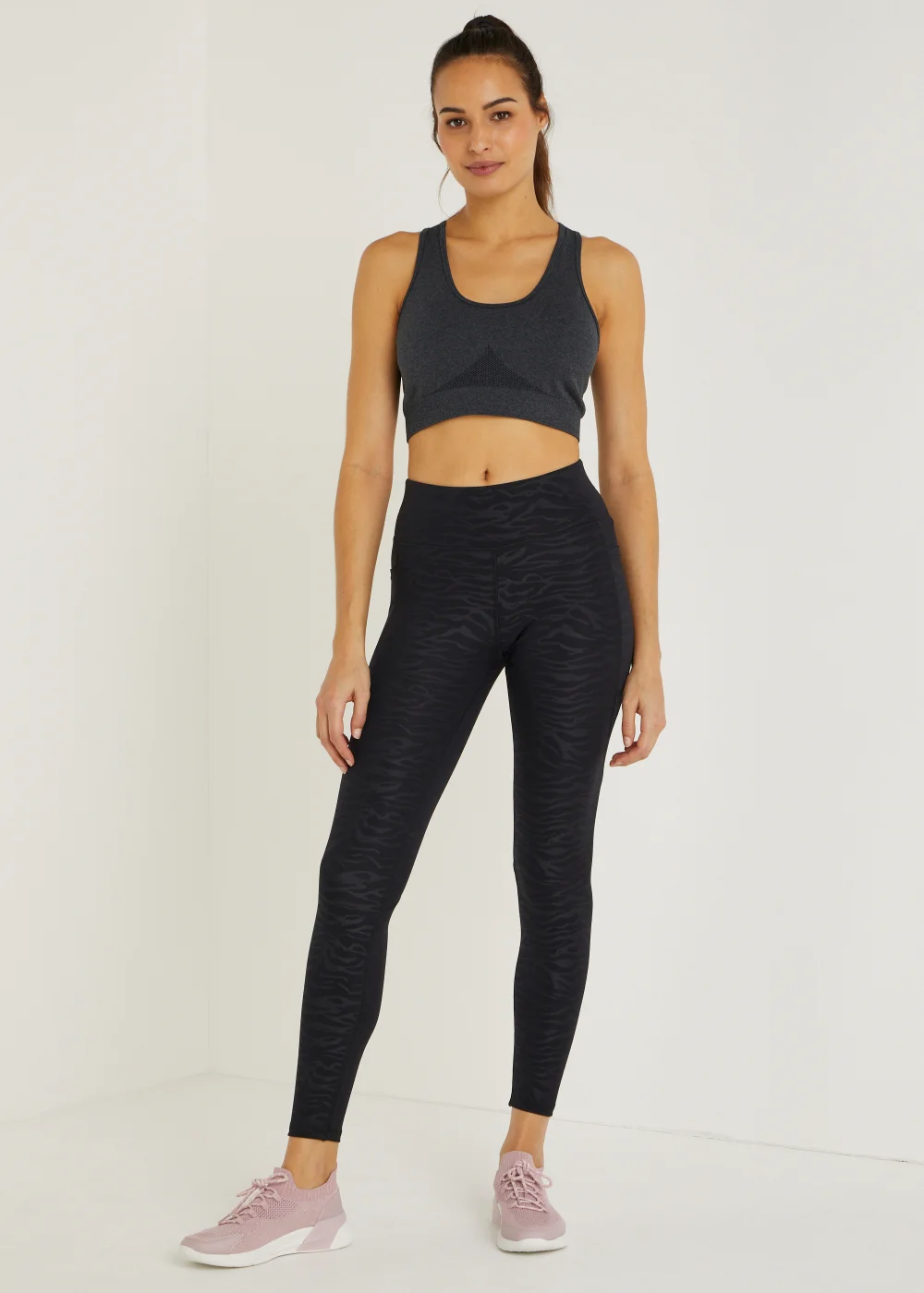 Souluxe Zebra Print Sports Leggings - 8 Image 1