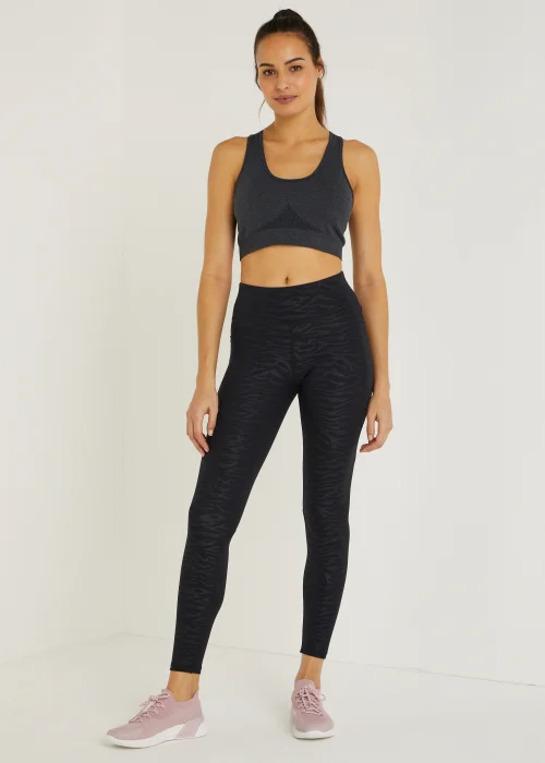 Souluxe Zebra Print Sports Leggings - 8 Image 1