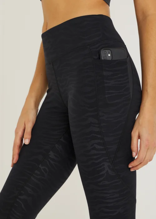 Souluxe Zebra Print Sports Leggings - 8 Image 5