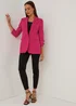 Et Vous Pink Ruched Sleeve Blazer - 8 Image 5