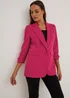 Et Vous Pink Ruched Sleeve Blazer - 8 Image 1